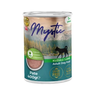 Вологий корм для собак усіх порід Mystic паштет з ягням, 400 г