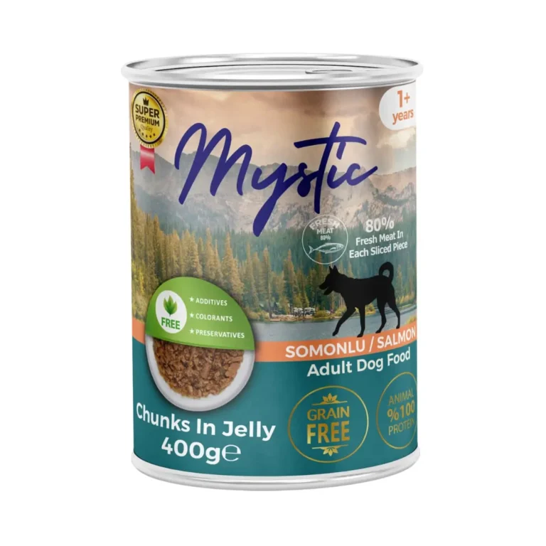 Вологий корм Mystic з лососем для собак, 400 г
