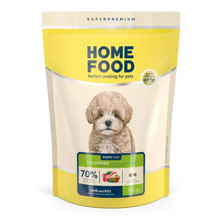 Сухий корм HOME FOOD для цуценят малих порід з ягням і рисом