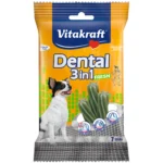 Ласощі Vitakraft Dental Stick 3in1 FRESH з м'ятою для собак до 5 кг, 70 г