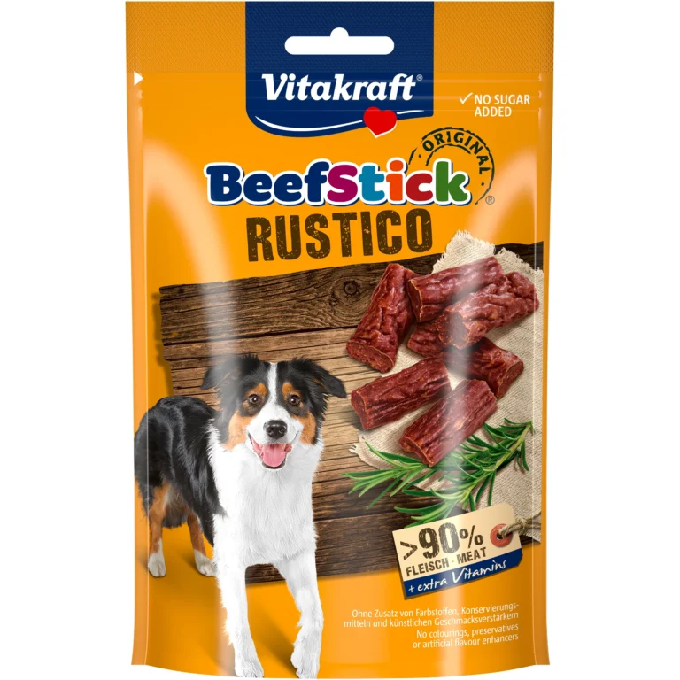 Ласощі для собак Vitakraft Beef Stick RUSTICO Маленькі м'ясні палички з яловичиною, 55 г