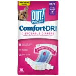 Одноразові підгузки для сук OUT! Comfort‑Dri XS/S, 16 шт