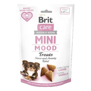 Ласощі Brit Care Mini Treats Mood проти стресу з ягням для собак, 50 г