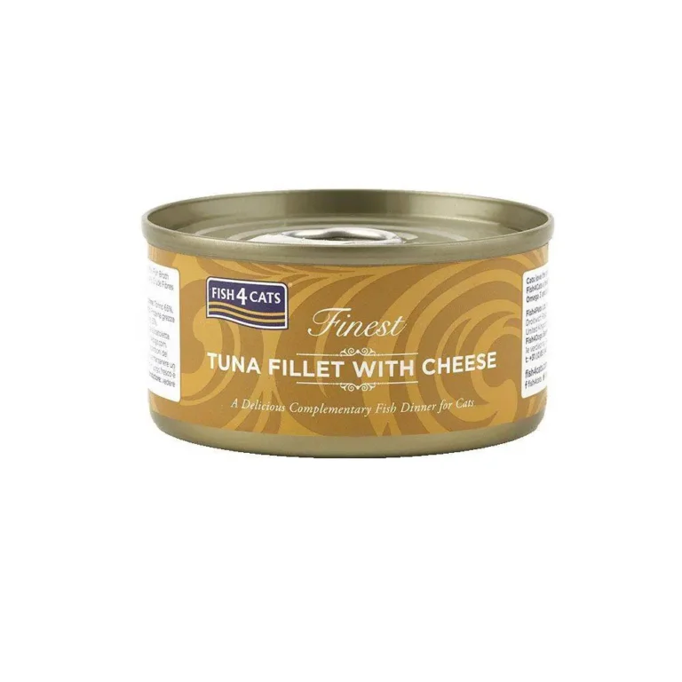 Вологий корм Fish4Cats Finest з тунцем і сиром для котів, 70 г