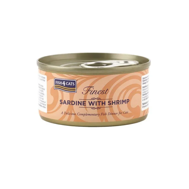 Вологий корм для котів Fish4Cats Finest сардина з креветкою, 70 г