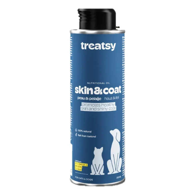 Функціональна олія для шерсті та шкіри собак і кішок Treatsy Skin & Coat, 250 мл