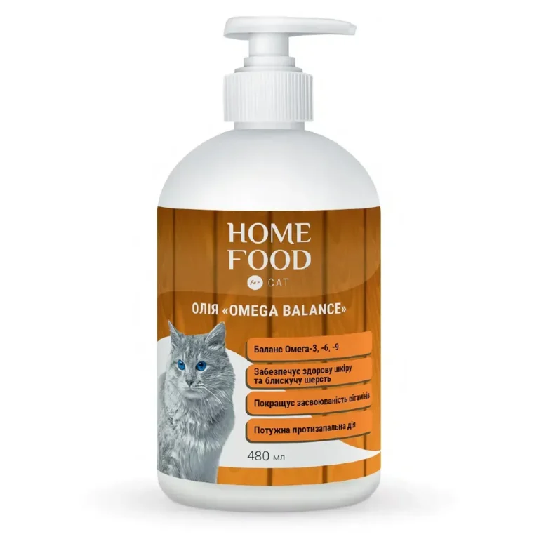 Фітомін Home Food олія Omega Balance для котів, баланс омега-3, -6, -9