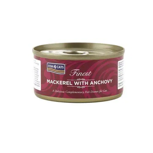 Вологий корм для котів Fish4Cats Finest скумбрія з анчоусом, 70 г