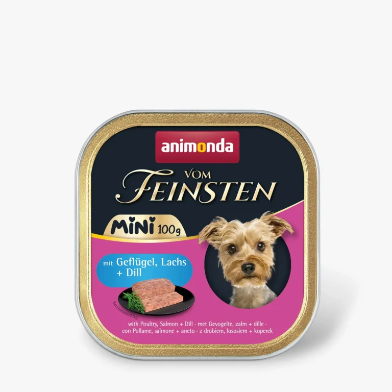 Вологий корм для собак малих порід Animonda Vom Feinsten Adult Mini з птицею і лососем, 100 г