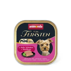 Вологий корм для собак малих порід Animonda Vom Feinsten Adult Mini з телятиною і шинкою, 100 г