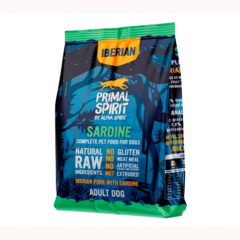 Сухий корм для дорослих собак Primal Spirit Iberian Sardine зі свининою і сардинами