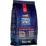 Сухий корм для дорослих собак Primal Spirit Wilderness зі свіжою свининою, куркою і рибою