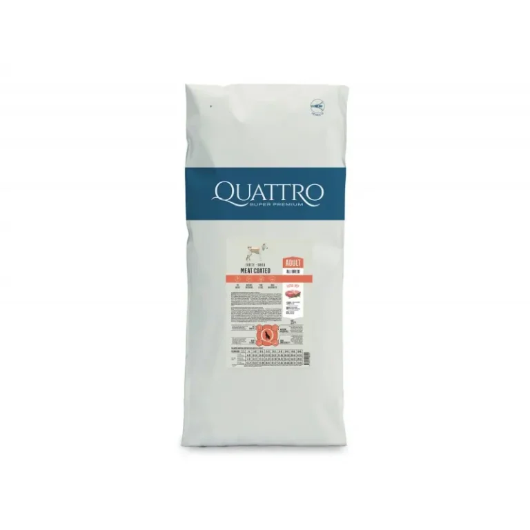 Сухий корм Quattro Adult All Breed для дорослих собак з яловичиною, 15 кг