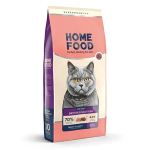 Сухий корм HOME FOOD з індичкою та качкою для британських і шотландських котів