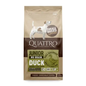 Сухий корм Quattro Junior Duck Small Breed з качкою для цуценят малих порід