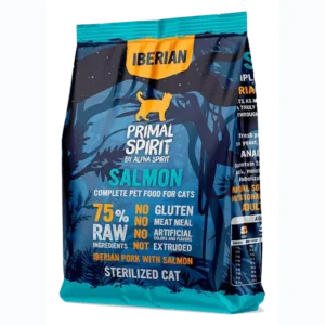 Сухий корм для дорослих котів Primal Spirit Iberian Salmon зі свининою та лососем, 1 кг