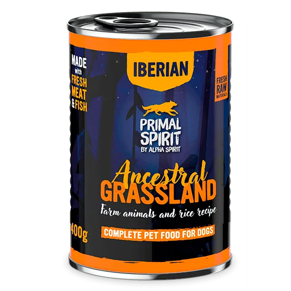 Вологий корм для собак Primal Spirit Ancestral Grassland з іберійською свининою, 400 г