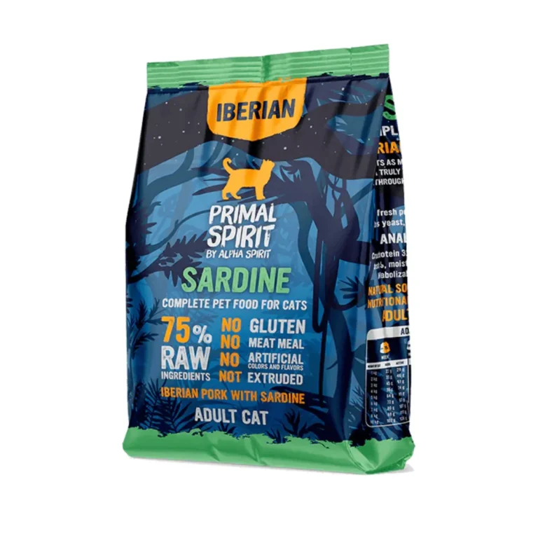 Сухий корм для дорослих котів Primal Spirit Iberian Sardine Cat з іберійською свининою та сардиною, 1 кг