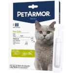 Краплі від бліх, кліщів, вошей для котів від 0.68кг PetArmor Cats 0.5мл, 3 піпетки