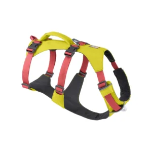 Легка шлейка Ruffwear Flagline Lichen Green жовта з рожевим для собак