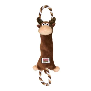 Іграшка Kong Tugger Knots Moose лось з канатом для собак