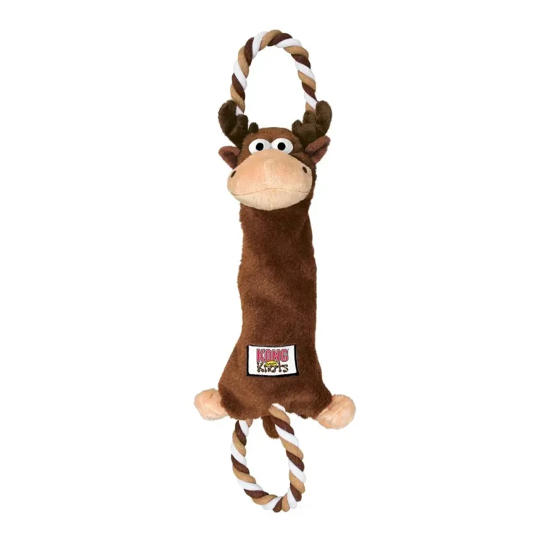 Іграшка Kong Tugger Knots Moose лось з канатом для собак