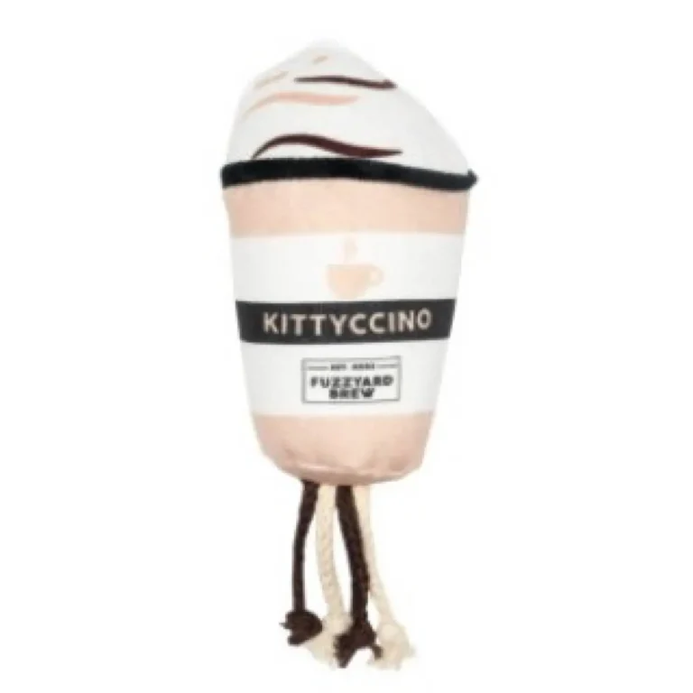М'яка іграшка FuzzYard Kittyccino для котів, 13 см