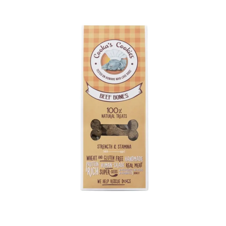 Печиво натуральне Cooka's Cookies з яловичиною та овочами для собак, 100 г