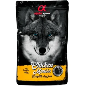 Вологий корм для дорослих собак Alpha Spirit Chicken Mousse мус з куркою