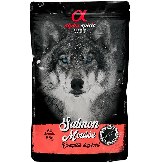 Вологий корм для собак старше 1 року ALPHA SPIRIT Salmon Mousse мус з лососем