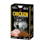 Напіввологі ласощі для дорослих собак Alpha Spirit Natural Snacks з куркою, 80 г