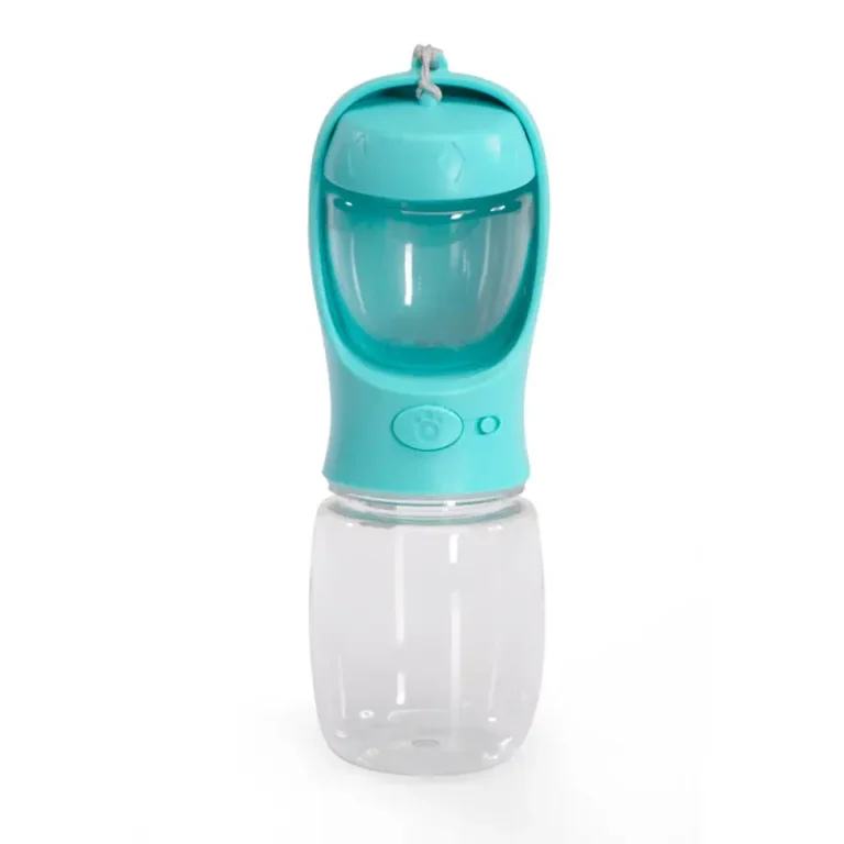 Портативна пляшка-поїлка для води з тримачем для ласощів CAMON, 330 мл