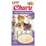 Ласощі INABA Churu з куркою і креветками для котів, 4 шт по 14 г