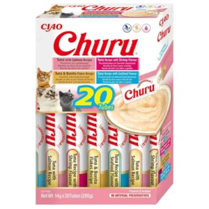 Ласощі INABA Churu з морепродуктами для котів, 20 шт по 14 г