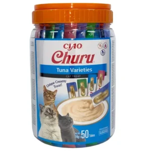 Ласощі INABA Churu з тунцем для котів, 50 шт по 14 г