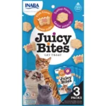 Ласощі для котів Inaba "Juicy Bites" з морським гребінцем і крабом, 3 шт по 11,3 г