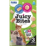 Ласощі INABA Juicy Bites з кальмаром і бульйоном для котів, 3 шт по 11,3 г