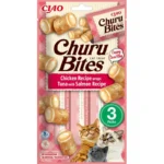 Ласощі для котів Inaba "Churu Bites" подушечки з куркою, тунцем та лососем, 3 шт по 10 г