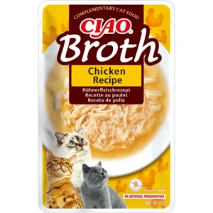 Ласощі INABA CIAO Broth з куркою і лососем для котів, 40 г