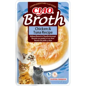 Ласощі INABA CIAO Broth з куркою і тунцем для котів, 40 г