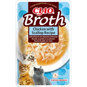 Ласощі INABA CIAO Broth з куркою і тунцем для котів, 40 г