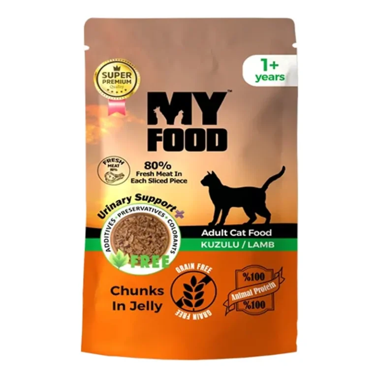 Вологий корм My Food шматочки в желе з ягням для котів, 85 г