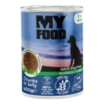 Вологий корм для собак My Food шматочки в желе з ягням 400 г