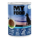 Вологий корм My Food шматочки в желе з рибою для собак, 400 г