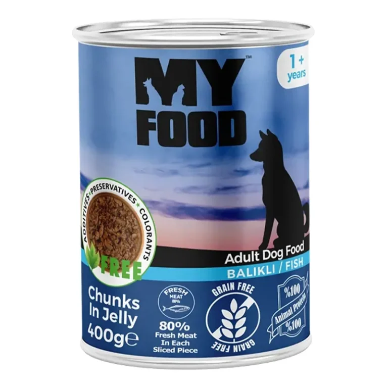 Вологий корм My Food шматочки в желе з рибою для собак, 400 г