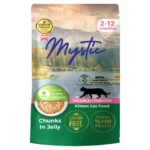 Вологий корм Mystic шматочки в желе з куркою для кошенят, 85 г