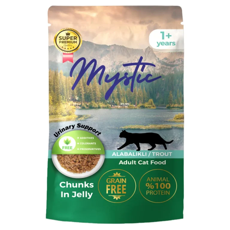 Вологий корм Mystic з фореллю в желе для котів, 85 г