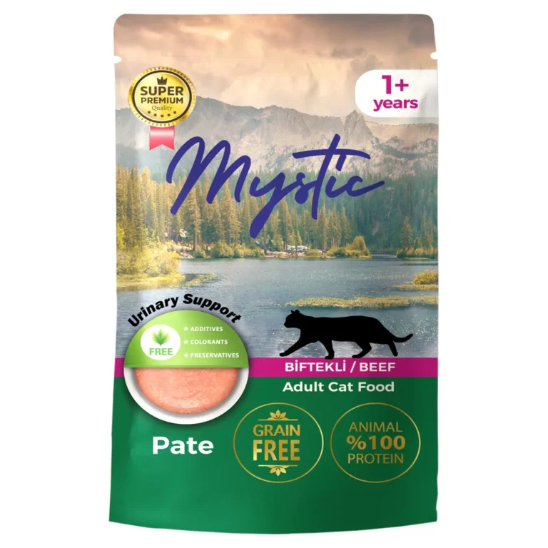 Вологий корм для котів Mystic паштет з яловичиною 85 г
