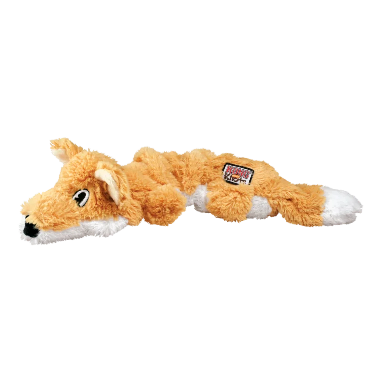 Іграшка Kong Scrunch Knots Fox лисичка з канатом для собак