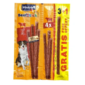 Ласощі Vitakraft Beef Stick Original з яловичиною для собак, 4 шт по 12 г